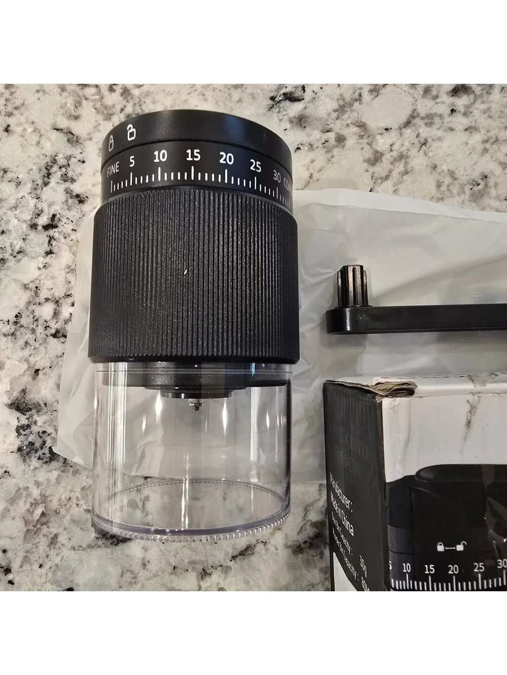 Manual Coffee Grinder with Ceramic Burr, 40G Capacity,35 Adjustable Settings,NEW